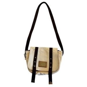 B41 LOUIS VUITTON Antigua Besace PM Messenger Bag Canvas Cream 9.5"Hx10"Wx2"D